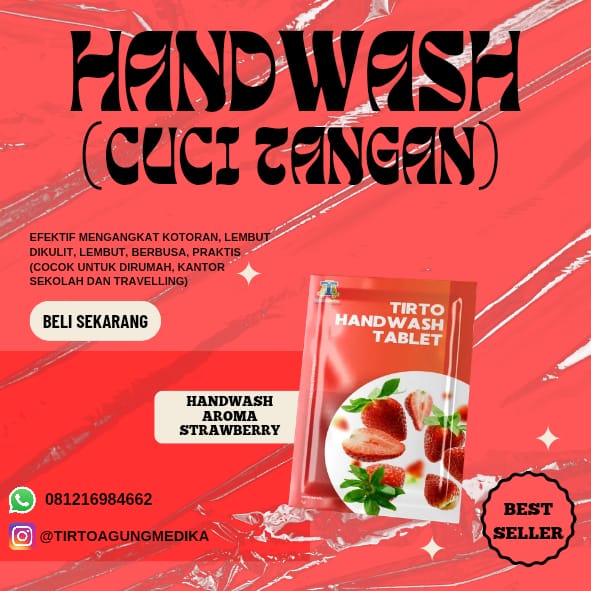 Handwash Aroma Strawberry isi 10 Tablet