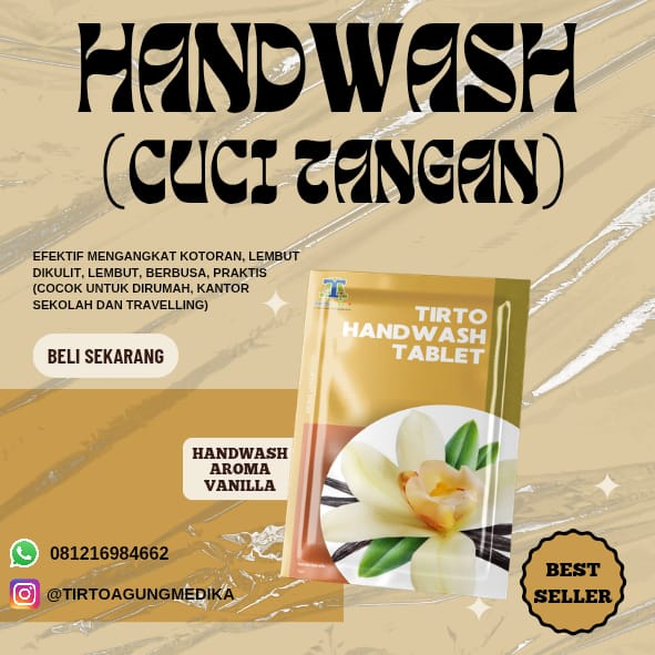 Handwash Aroma Vanilla isi 10 Tablet