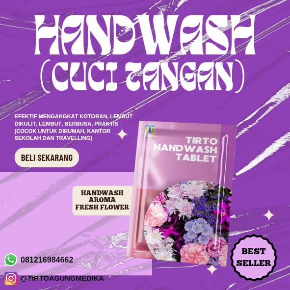 Handwash Aroma Fresh Flower isi 10 Tablet