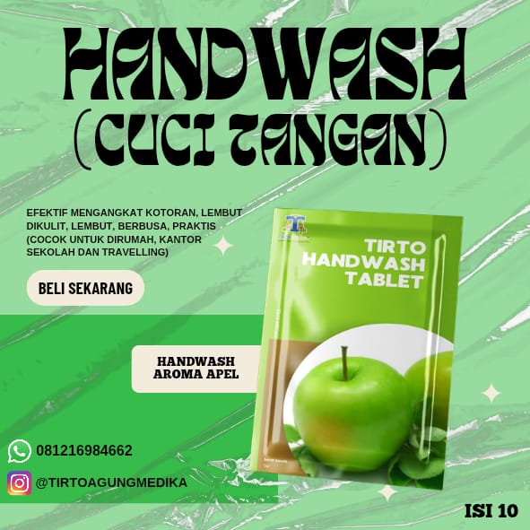 Handwash Aroma Apel (Apple) isi 10 Tablet