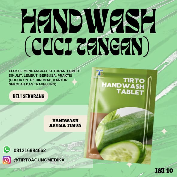 Handwash Aroma Timun (Cucumber) isi 10 Tablet