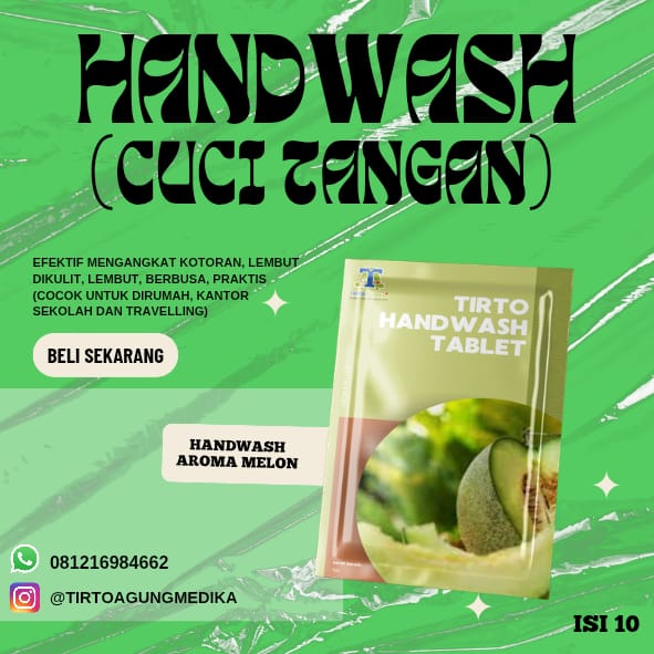 Handwash Aroma Melon isi 10 Tablet