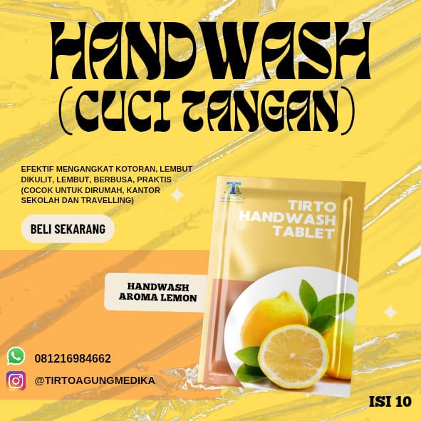 Handwash Aroma Lemon isi 10 Tablet