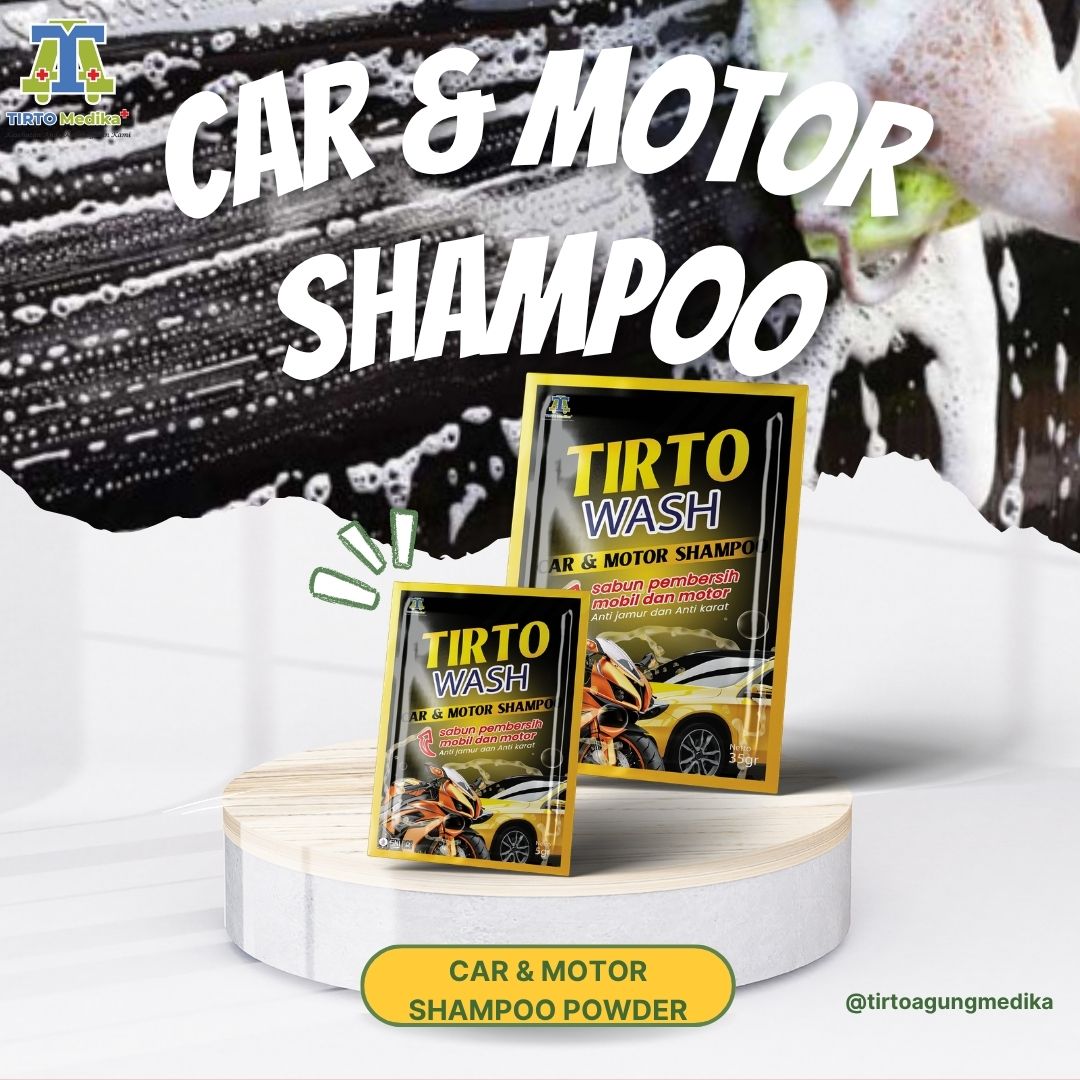 Car and Motor Shampoo Powder (Sabun Cuci Motor & Mobil) 35 gr & 10 gr